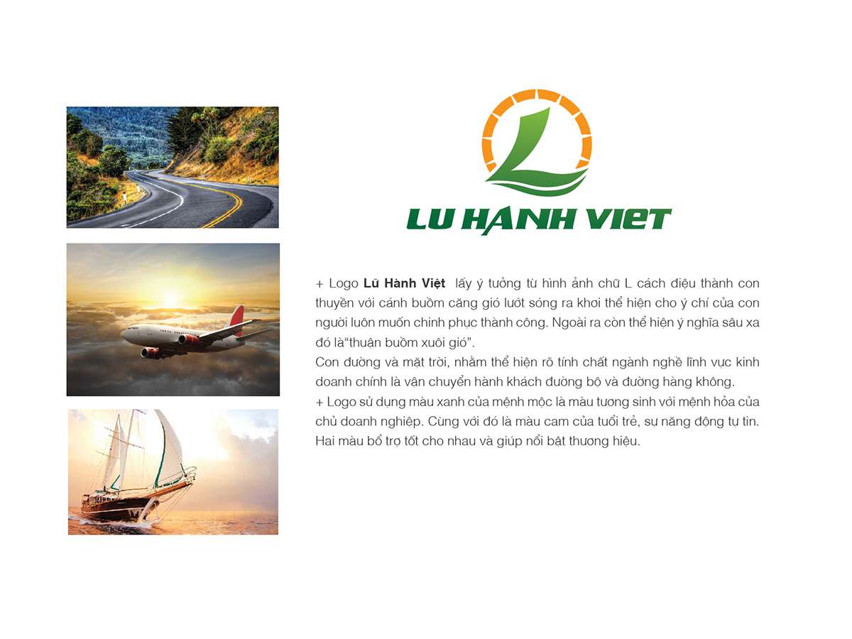 LỮ HÀNH VIỆT - Thiết kế logo thương hiệu ngành du lịch Lữ Hành Việt